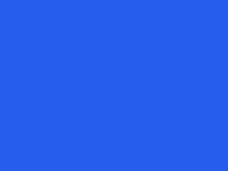 A solid blue screen rendered by the first ROM